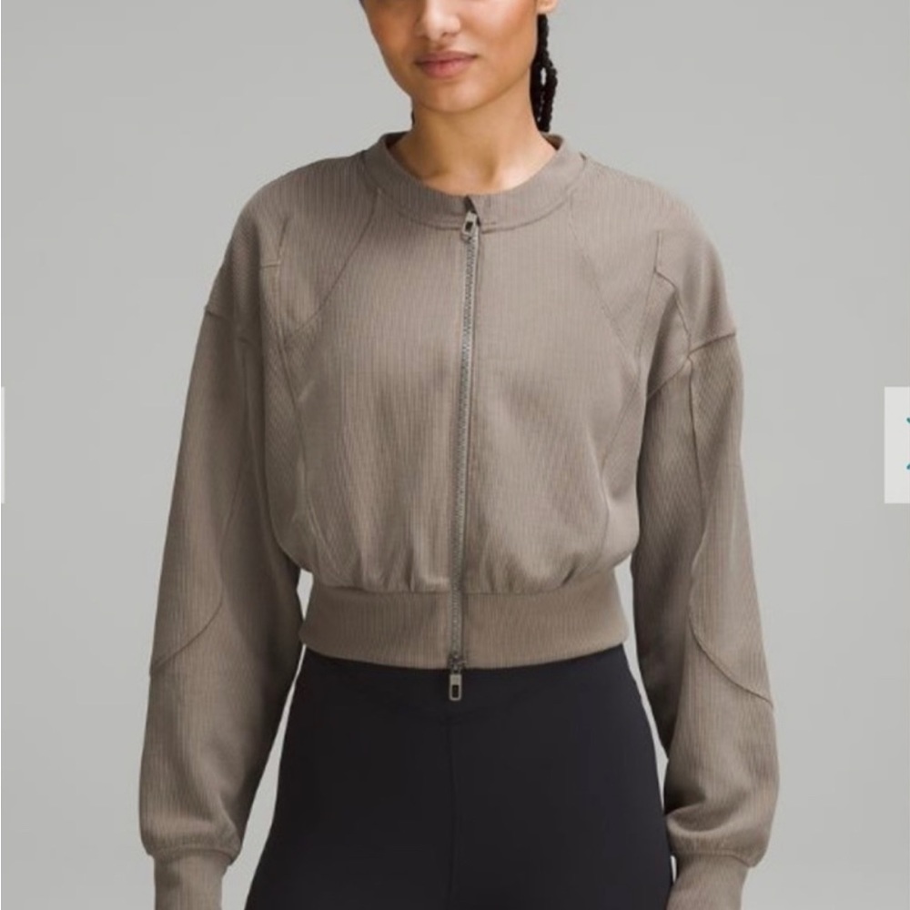 NWT Ribbed Softstreme Cropped Jacket Size 2